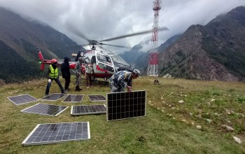 दार्चुलाको व्याँसमा स्काई टावर सञ्चालनमा आउने, हेलिकप्टर मार्फत सोलार ढुवानी 